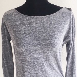 ballet neck top with zipper shoulder small